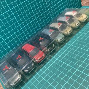 レア物 非売品 1/64 MITSUBISHI MOTORS アウトランダー 8台セット 三菱 ミニカー カラーサンプル 色見本