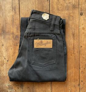 希少！Vintage Wrangler ラングラー 黒サテンパンツ ヴィンテージ 60年代 ブラック