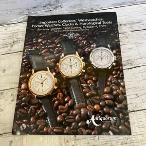 g312 Antiquorum 腕時計　オークションカタログ　パテックフィリップ　ロレックス　など 2009