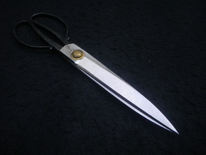 八寸五分　古式鋏　手打　263㎜　裁縫はさみ　裁ち鋏　日本製　Japanese　Tanegashima　scissors