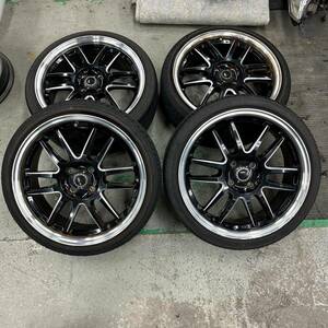 4穴■gram LIGHTS 195/40R17 4本■042601R