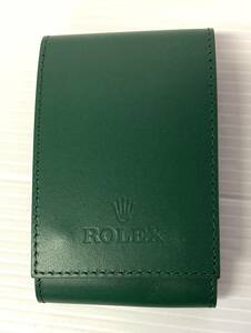 ★☆美品 純正 ROLEX ロレックス 時計用携帯ケース ウォッチケース グリーン 時計入れ トラベルケース 保存ケース 収納ケース☆★