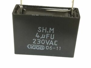 GK.コンデンサ－　SH.M　　4μＦ　230VAC W3.7×H2.7×1.2㎝ 2F04AA 1-9　　①