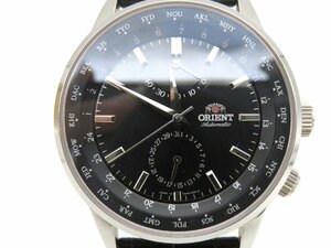 1円◆稼働◆ オリエント FA06-C0-B 黒 自動巻き メンズ 腕時計 O115