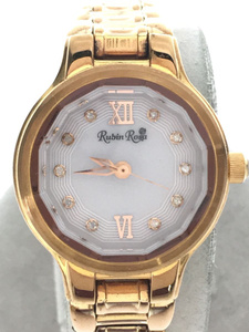 rubin rosa/ソーラー腕時計/アナログ/ステンレス/PNK/GLD/R013