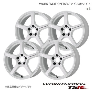 WORK EMOTION T5R スバル インプレッサ GH-GDB 1台分 1ピース ホイール 4本 【19×8.5J 5-114.3 +45】アイスホワイト