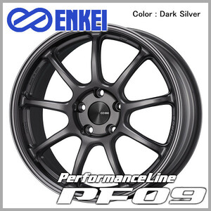 送料無料 GR86 86 BRZ レクサスCT プリウス PHV ENKEI エンケイ PF09 シルバー 8.0J 225/40R18 タイヤ ホイール4本セット