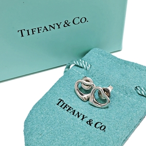 TIFFANY&CO. ティファニー エルサペレッティ オープンハート シルバー925 ヴィンテージ ピアス アクセサリー 難有 保存袋 箱付 010FCZFI20