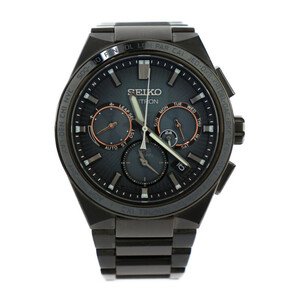 超美品 セイコー アストロン ネクスター 腕時計 SBXC127/5X53-0BY0 チタン 黒 GPS ソーラー電波 クロノグラフ 限定1200本【本物保証】