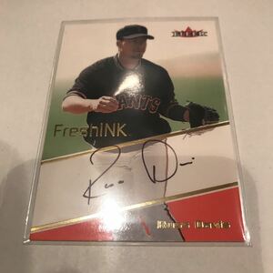 Russ Davis 2000 Fleer Fresh INK auto