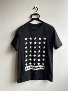 【美品】F.C.Real Bristol カットソー 半袖 Tシャツ メンズ S ロゴ ブラック 黒 エフシー リアル ブリストル