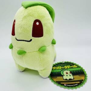 【タグ付き☆極美品】ポケモンセンター スーパーひみつきちのチコリータドール(pokemon center doll Chikorita Nintendo)