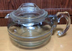 ★美品★オールドパイレックス★パイレックス★PYREX★ティーポット★6CUP★MADE IN USA 初期型