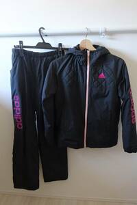 超美品 adidas アディダス 中綿 ウインドブレーカー パンツ 上下 ナイロン ジャージ 黒 レディース ＳCY6746