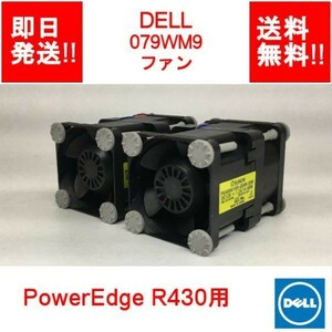【即納/送料無料/2個セット】 DELL PowerEdge R430 ファン 079WM9 PG40561BX-Q090-S99 12V 1.2A 【中古品/動作品】 (SV-D-001)
