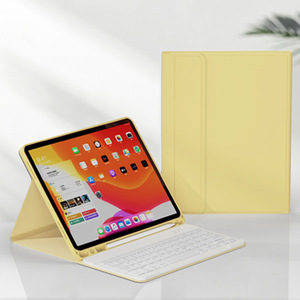 ◆送料無料◆ iPad mini6 キーボード ケース ワイヤレス イエロー 2021 互換品