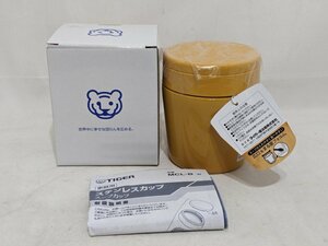 【未使用品】Tiger タイガー 魔法瓶 真空 断熱 スープ ジャー 保温 弁当箱 MCL-B025-YS サイズ：250ml カラー：サフランイエロー