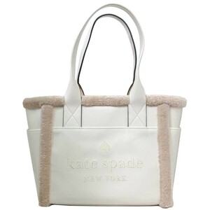 ケイトスペード バッグ トートバッグ kate spade ジェットトート パテント ファー 肩掛け A4対応 KE517 100 アウトレット レディース 