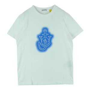 MONCLER モンクレール JW ANDERSON JWアンダーソン GARMENT DYED SS T-SHIRT ジーニアス 半袖 Tシャツ ホワイト系 S【中古】