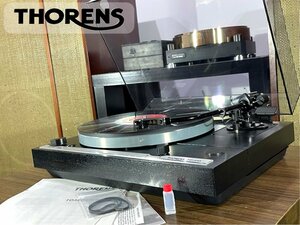 レコードプレーヤー THORENS TD320 SME 3009-R BLACK 搭載 取説/新品ベルト等付属 Audio Station