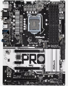 ASRock Z270 Pro4 LGA1151 6/7th Gen HDMI DVI-D D-Sub 64GB DDR4 Motherboard