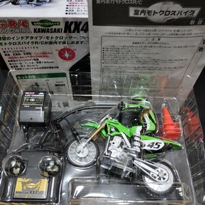 ● ラジコン「1/12　KX450F」※欠品パーツあり　タイヨー　KAWASAKI　モトクロス　モトクロッサー　ラジコンバイク