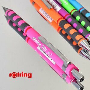 ◆●【ROTRING / ロットリング】Tikky/ティッキー シャープペンシル 0.7mm HB ネオンカラー ピンク 製図対応 ノック式 新品 /RO16-PK