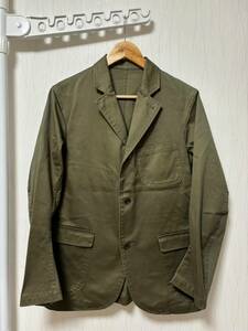 美品☆[WORKERS K&T H MFG Co.] 定価27,500 Lounge Jacket Olive Chino ラウンジジャケットワークカバーオール 36 オリーブ ワーカーズ