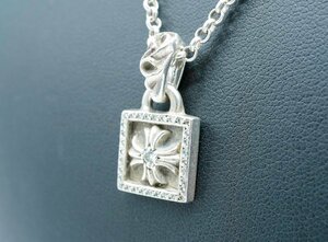 1円～ 【美品】CHROME HEARTS(クロムハーツ) / FRM PLUS P/DIA / パヴェダイヤモンド / CHプラス / フレームドチャーム / SV925