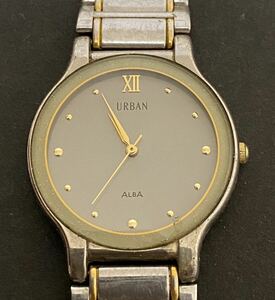 SEIKO ALBA URBAN V701-6020 セイコー アルバ アーバン クォーツ ラメ 金属ベルト 未稼働品