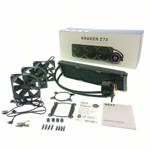 NZXT 簡易水冷 CPUクーラー KRAKEN Z73 RL-KRZ73-01 360mm(120mm×3) ブラック 液晶モニタ 自作 耐久 静音 カスタム PCパーツ 中古