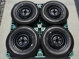 美品 納車前外し 12インチ ダイハツ 現行 アトレー 純正 4.00B +40 100-4H【145/80R12 80/78N LT 新車外し ハイゼット バリ山 ノーマル】⑤