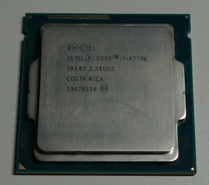 CPU Intel Core i7 4770K 3.5GHz 4コア8スレッド Haswell インテル 動作確認済み