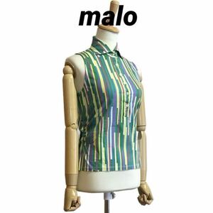 malo ノースリーブ ポロシャツ イタリア製