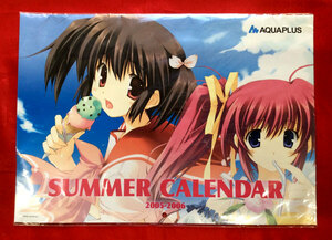 Leaf／AQUAPLUS SUMMER CALENDAR 2005-2006 当時モノ 希少　A2144