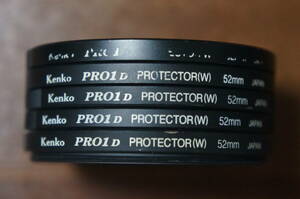 [52mm] Kenko PRO1D PROTECTOR(W) 保護フィルター 外観悪い 280円/枚