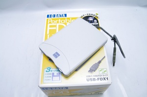 IO-DATA ポータブル FDD USB 1.1 対応 FD ドライブ ジャンク品 USB-FDX1