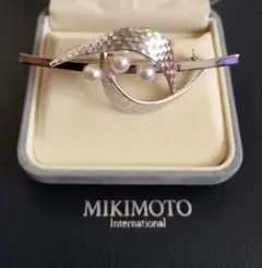 MIKIMOTO ブローチ 美品 アコヤ真珠 5mm シルバー製