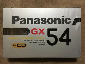 【 送料無料！!・希少品な未開封品！】★Panasonic パナソニック カセットテープ◇GX 54・for CD◇松下電器産業★