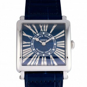 フランク・ミュラー FRANCK MULLER マスタースクエア 6002MQZ ブルー文字盤 新品 腕時計 レディース