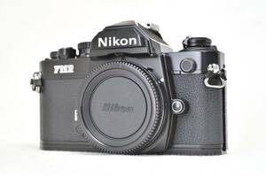 【きれいな動作品】Nikon ニコン New FM2 ブラック 後期型　清掃・整備済み　電池付きでこのまま使える状態良好品