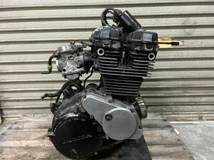 CBX400F エンジン ASSY 正規打刻 動作未確認 部品取り 1000スタ売り切り！ 検/シリンダー ヘッド クランクケース オイルパン キャブレター