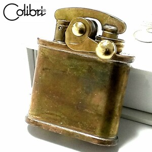 オイルライター Colibri コリブリ ワイルドブラス ユーズド仕上げ レトロ フリント ライター かっこいい メンズ ブランド おしゃれ ギフト