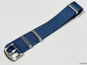ラグ幅:20mm ハイグレード NATO ストラップ ブルー 腕時計ベルト ナイロン ファブリック [推奨モデル ロレックス ROLEX オメガ OMEGA]