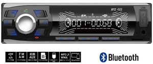 イノベイティブ BTZ-022 1DINオーディオデッキ AM FM/USB/SD/Bluetooth メインユニット 45Wx4アンプ BTZ022