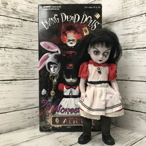 8Y143 LIVING DEAD DOLLS アリス 箱付 リビングデッドドールズ 不思議の国のアリス ALICE 着せ替え 人形 ドール コレクション マニア 1000-