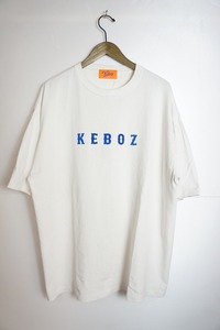 正規 KEBOZ ケボズ フロント ロゴ 半袖 Tシャツ カットソー 白 本物 722N