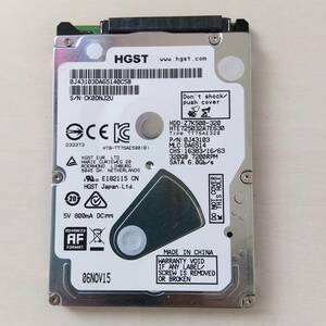 【63】320GB HDD SATA 2.5インチ HGST HTE725032A7E630 ハードディスクドライブ