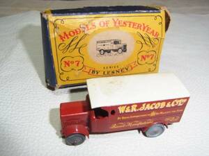 ■箱付 1957年！Matchbox Y7-1 1918 4 Ton Leyland Lorry No.7