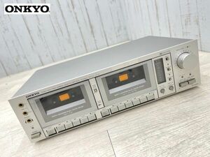 1円 ONKYO カセットテープデッキ TA-W880 動作難あり 現状販売 Wカセット ハイスピードダビング オンキョー オーディオ機器 即日配送